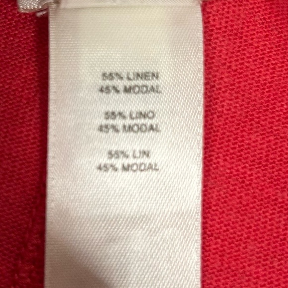 2 for$15 Chico's Vibrant Red Short Sleeve Top 
Chico’s Size 2 (L/12) - Picture 6 of 16